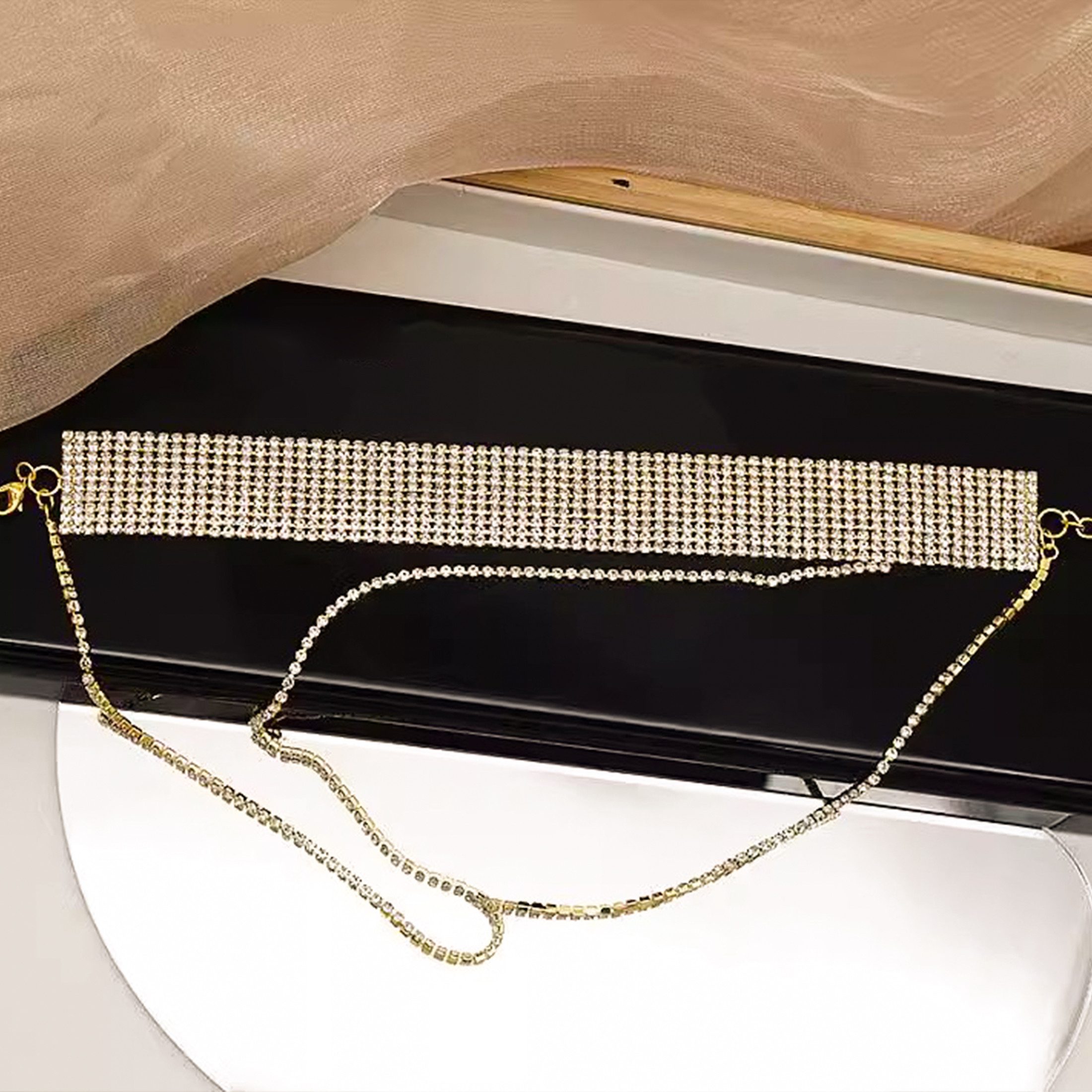 ibettertec Schmuckset Damen Glitzer Clutch Strass günstig online kaufen
