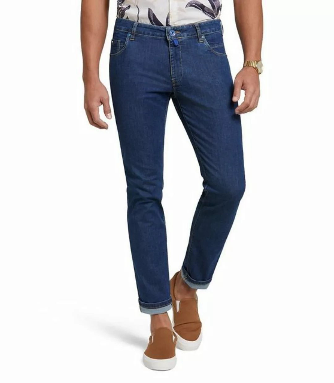 MEYER Slim-fit-Jeans M5 Slim mit Kontrastnähten günstig online kaufen