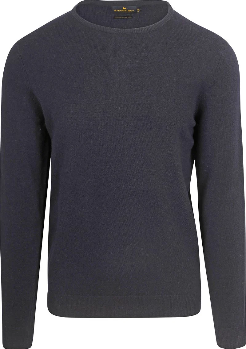 Steppin' Out Pullover Merinowolle Navy - Größe L günstig online kaufen