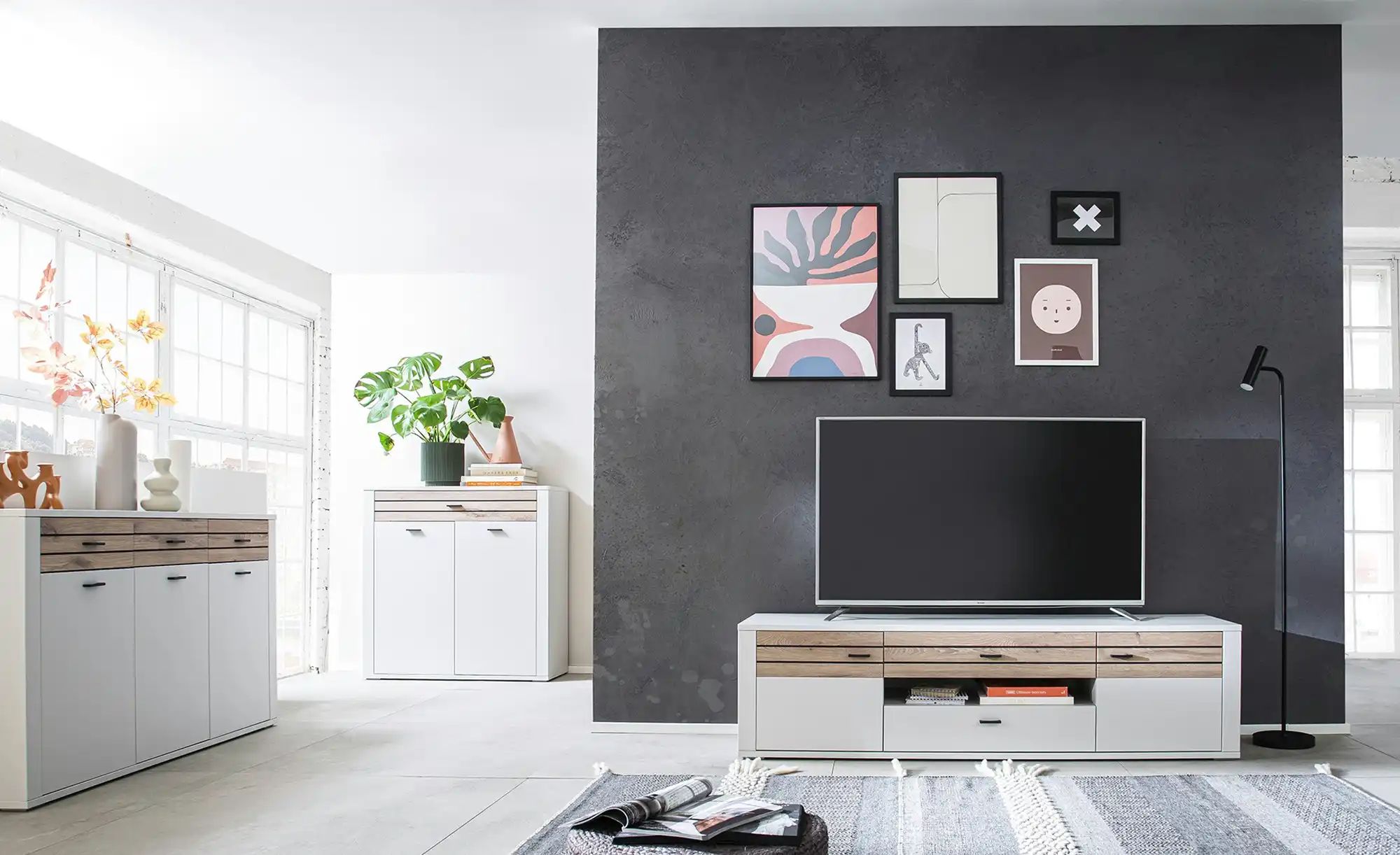 Sideboard  Octave ¦ weiß ¦ Maße (cm): B: 148 H: 90 T: 38.0 Kommoden & Sideb günstig online kaufen