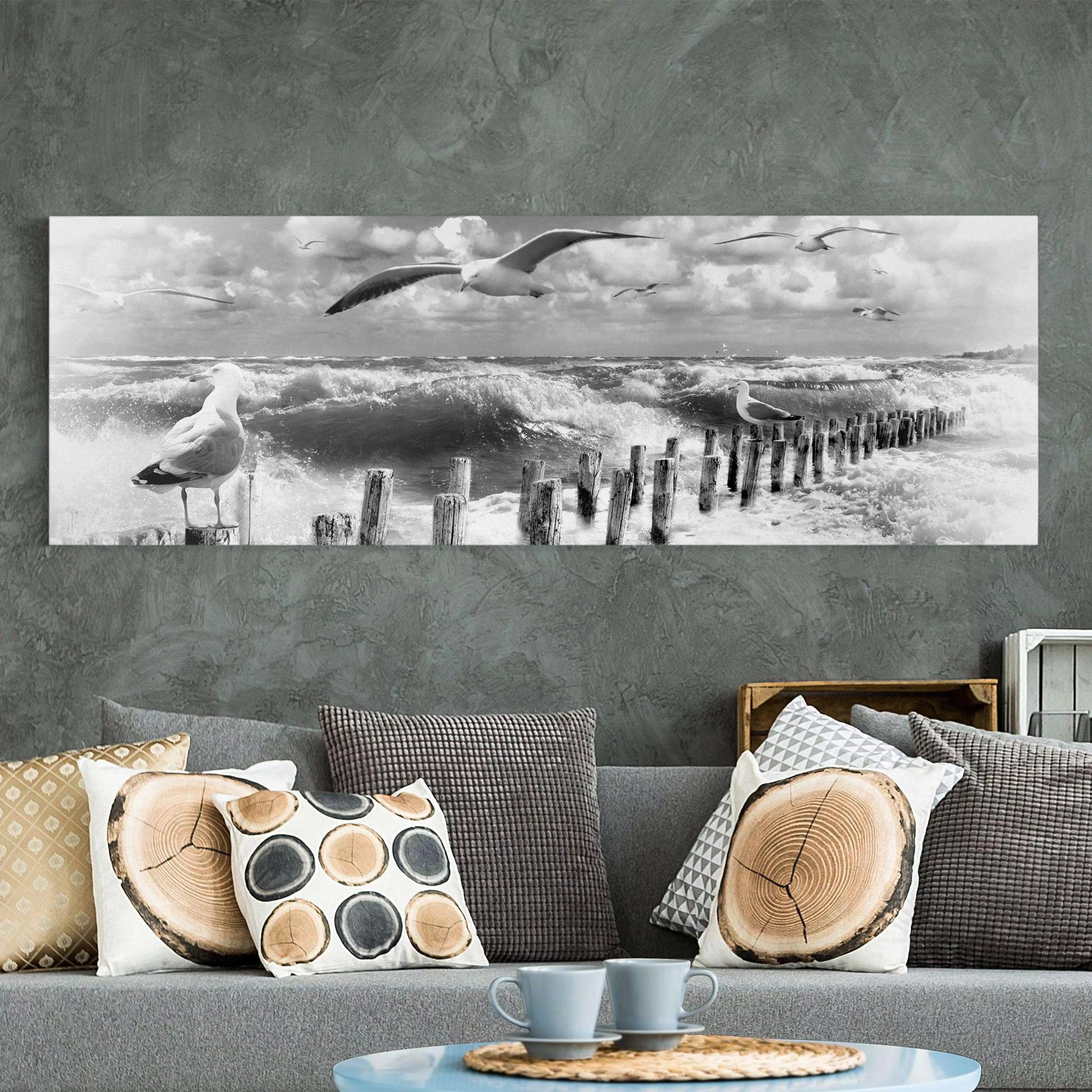 Leinwandbild Strand - Panorama Absolut Sylt II günstig online kaufen