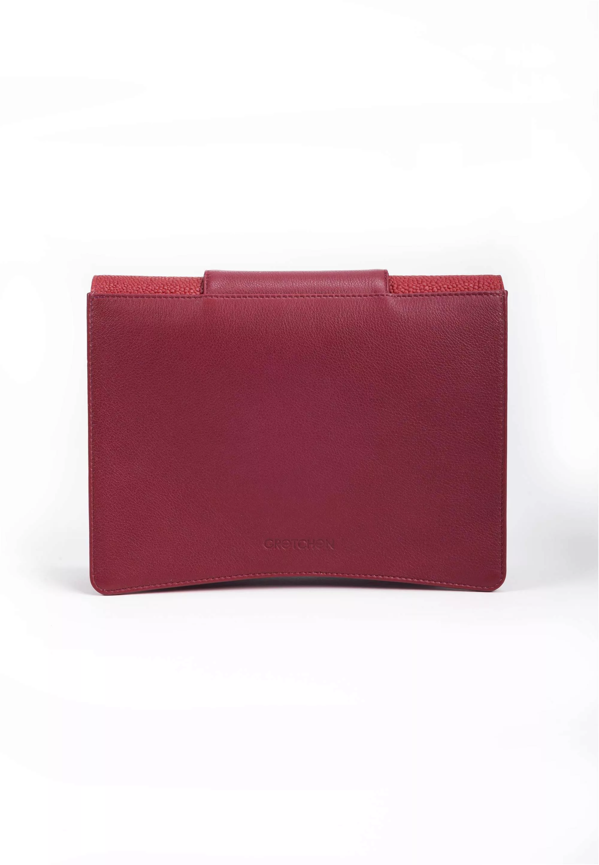 GRETCHEN Schultertasche "Oyster Clutch Three", aus italienischem Kalbsleder günstig online kaufen