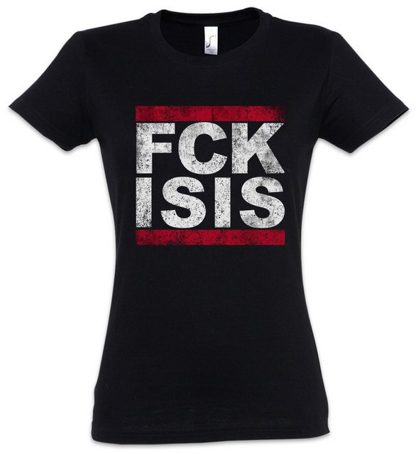 Urban Backwoods Print-Shirt Fuck Isis Damen T-Shirt Fck Run Dmc Pro Islam A günstig online kaufen