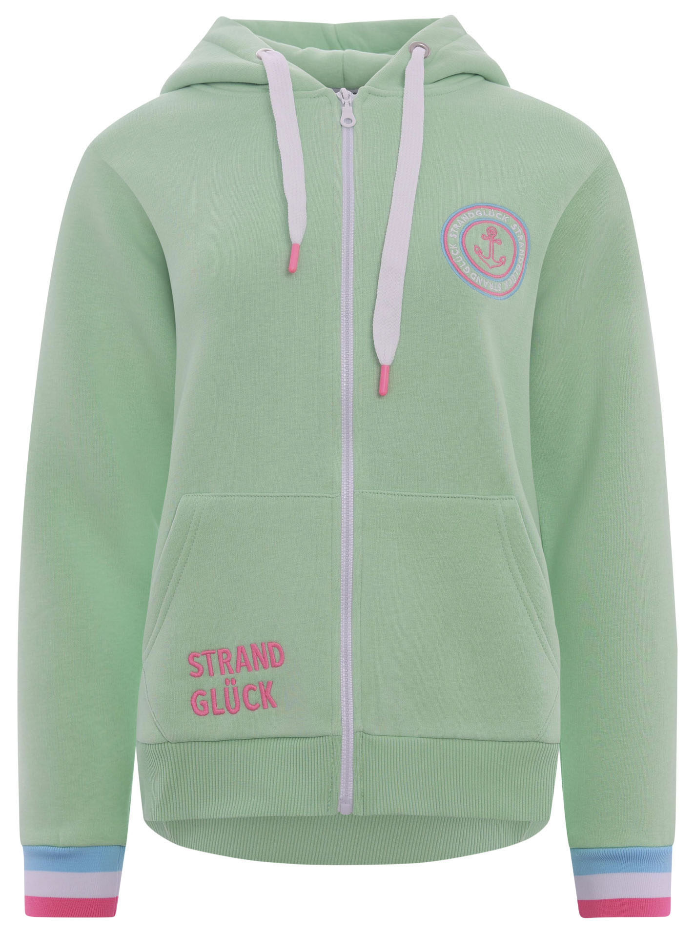 Zwillingsherz Kapuzensweatjacke, Regular-Fit, Kapuze, Langarm, Reißverschlu günstig online kaufen