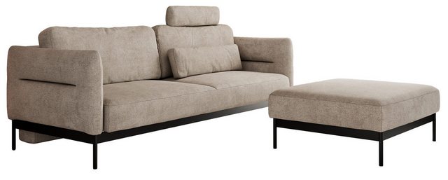 MKS MÖBEL Sofa SALENTO, Set, Komfortschaum, mobile Kopfstütze, Lose Kissen, günstig online kaufen