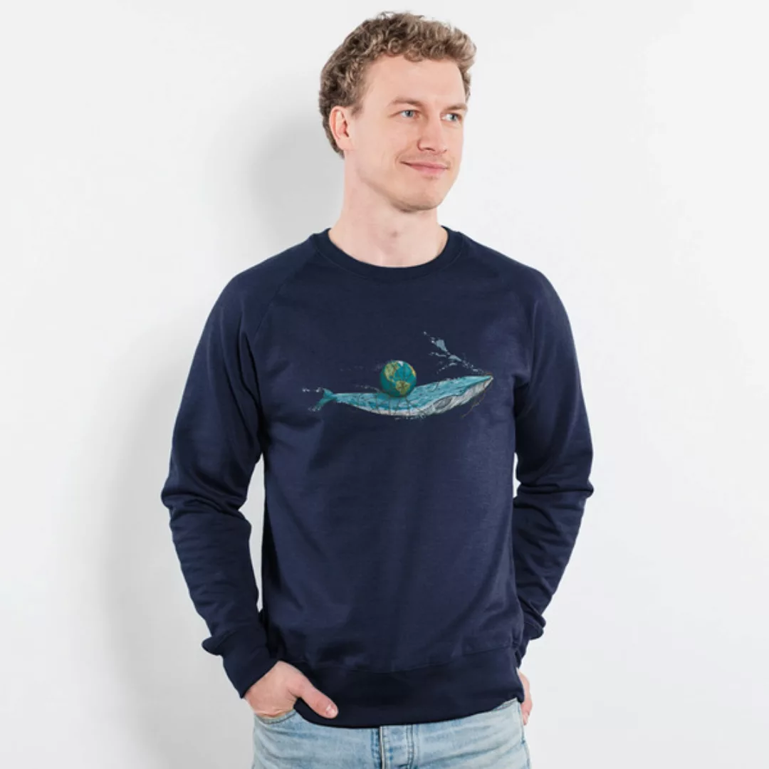 Robert Richter –Save The Planet Whale - Unisex Recycled Organic Sweatshirt günstig online kaufen