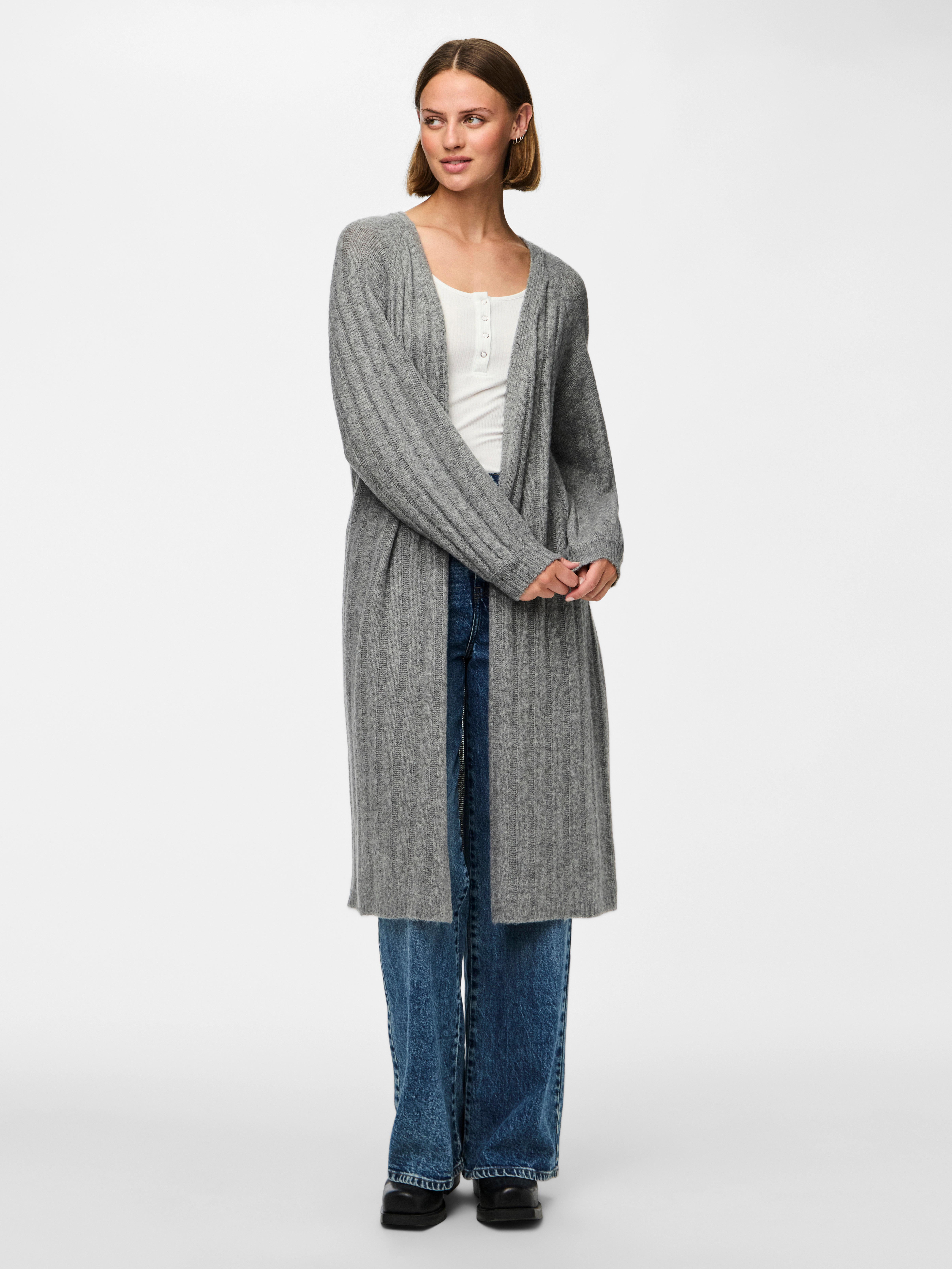 pieces Strickjacke PCMAGGY LS LONG KNIT CARDIGAN NOOS BC günstig online kaufen