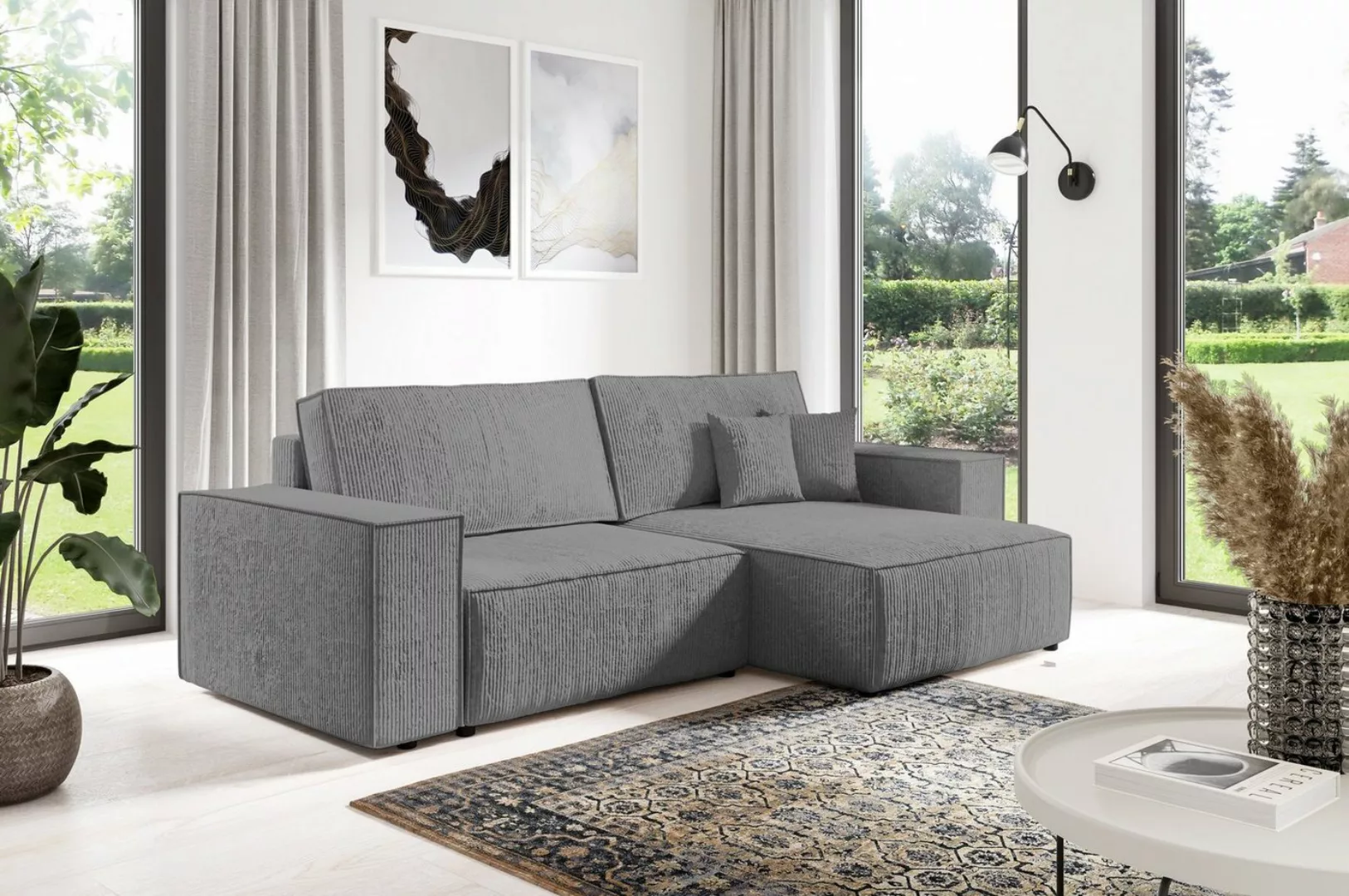 Compleo Ecksofa BOSTON MINI, Schlaffunktion mit Liegefläche 135 x 200 cm, B günstig online kaufen