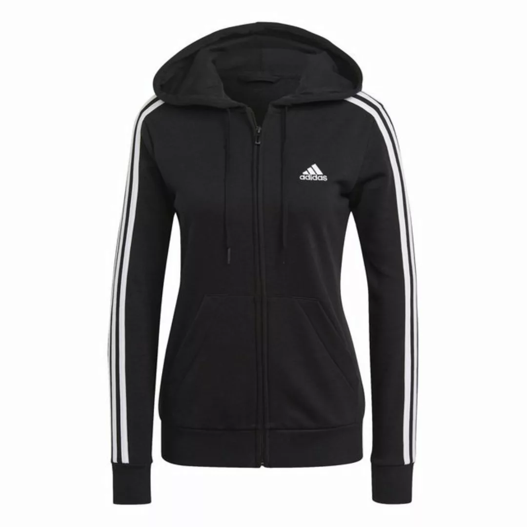 adidas Sportswear Kapuzensweatshirt W 3S FT FZ HD,BLACK/WHITE weiss-schwarz günstig online kaufen