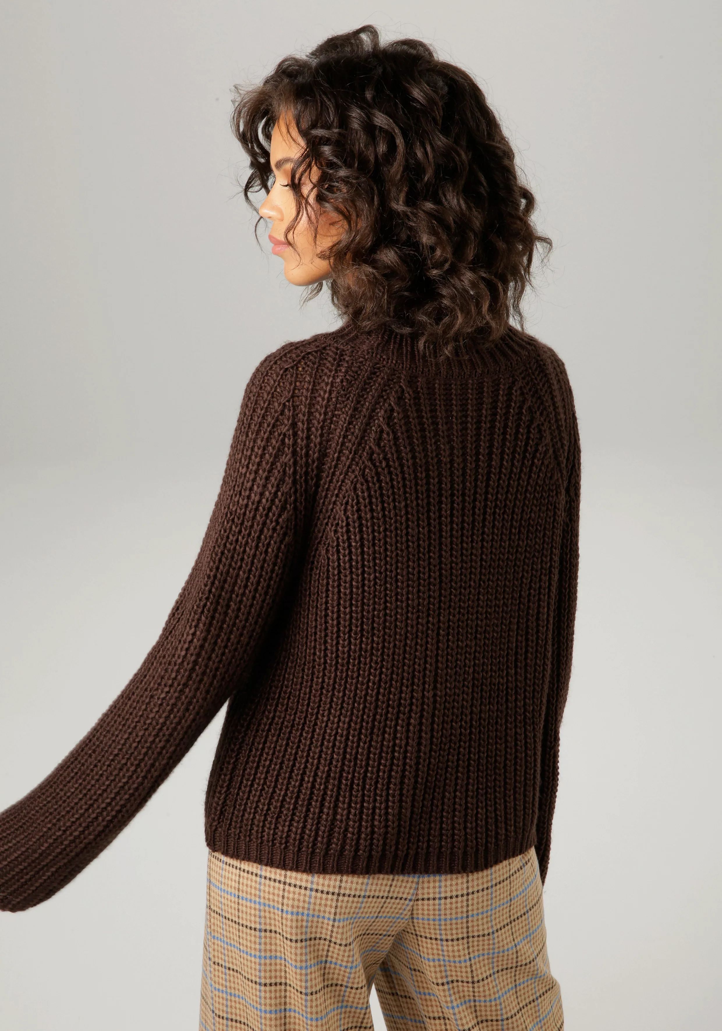 Aniston CASUAL Strickpullover, mit Rollkante am Stehkragen - NEUE KOLLEKTIO günstig online kaufen