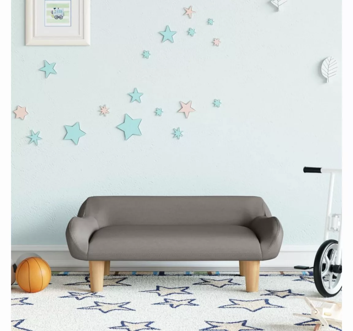 vidaXL Kindersofa, Kindersofa Taupe 70x40x24 cm Stoff günstig online kaufen