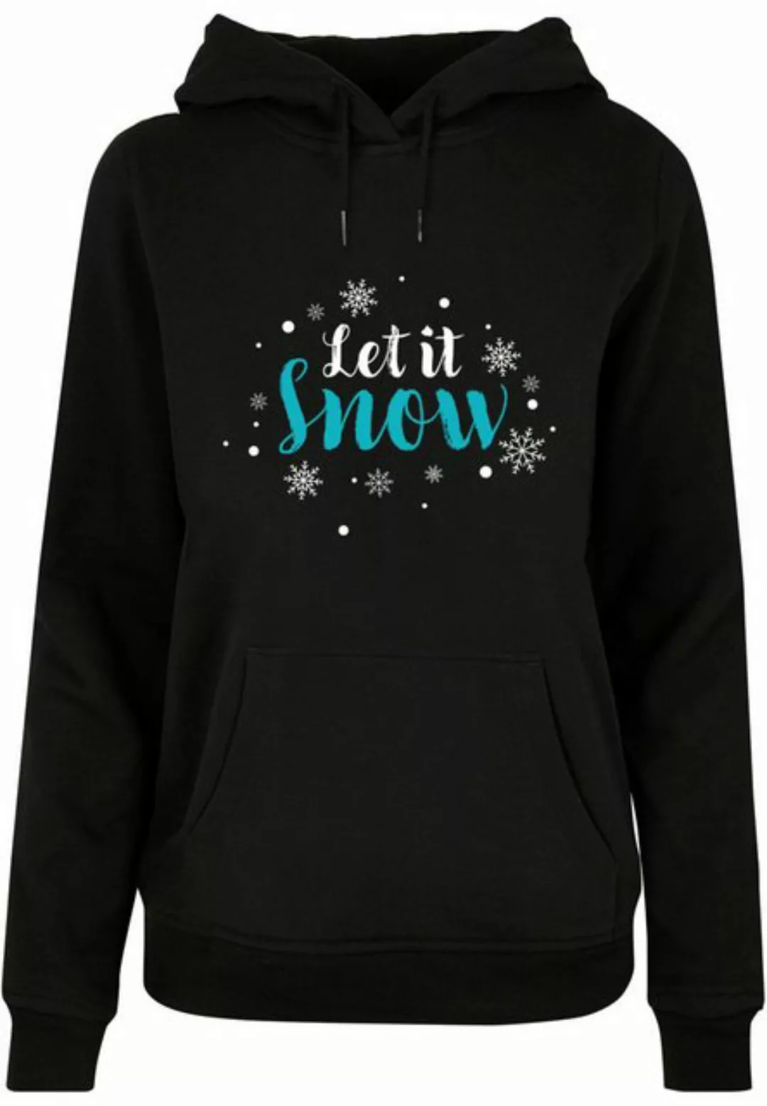 Merchcode Kapuzenpullover Merchcode Damen Ladies Let it snow Basic Hoody (1 günstig online kaufen