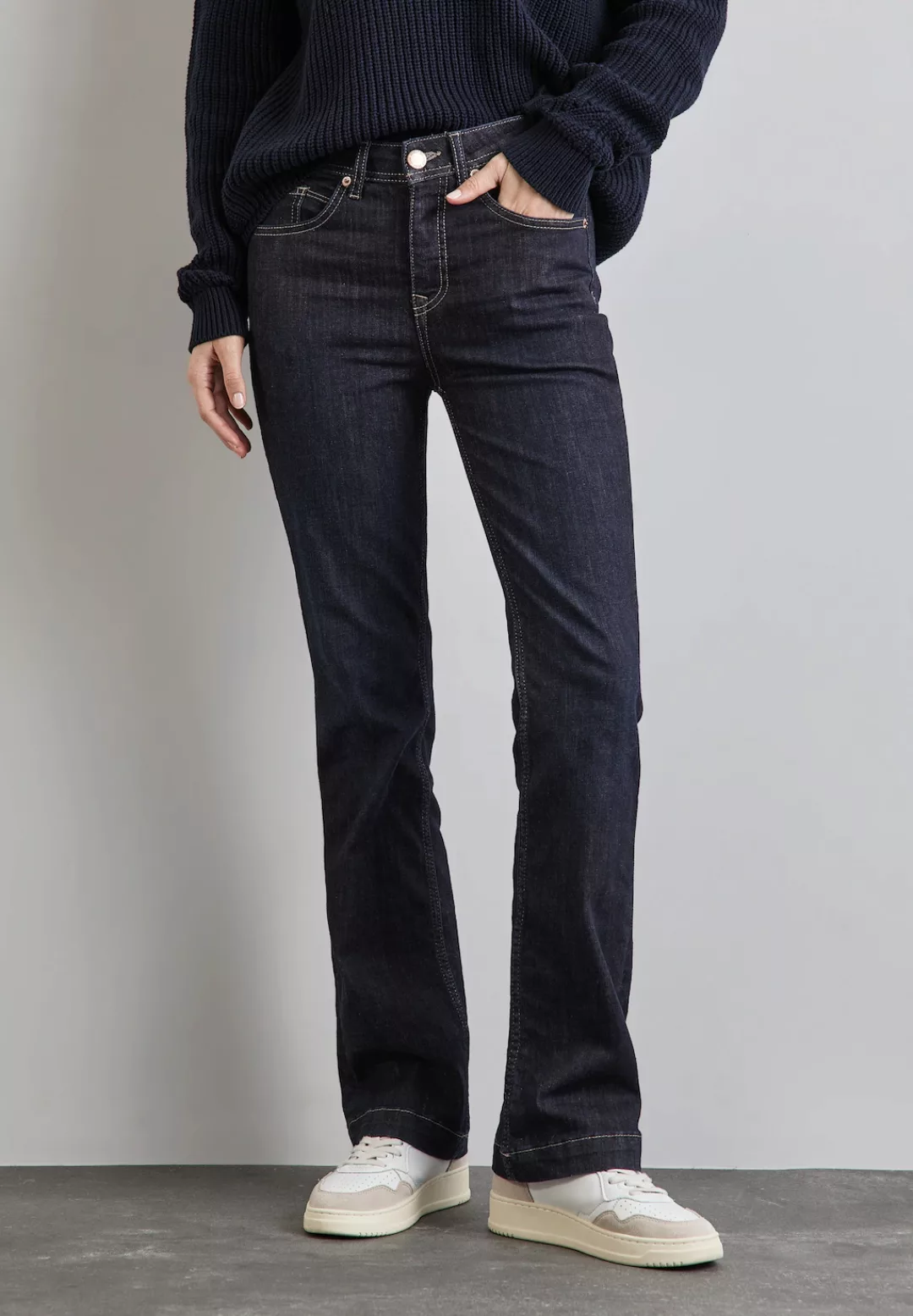 STREET ONE Bootcut-Jeans, High Waist günstig online kaufen