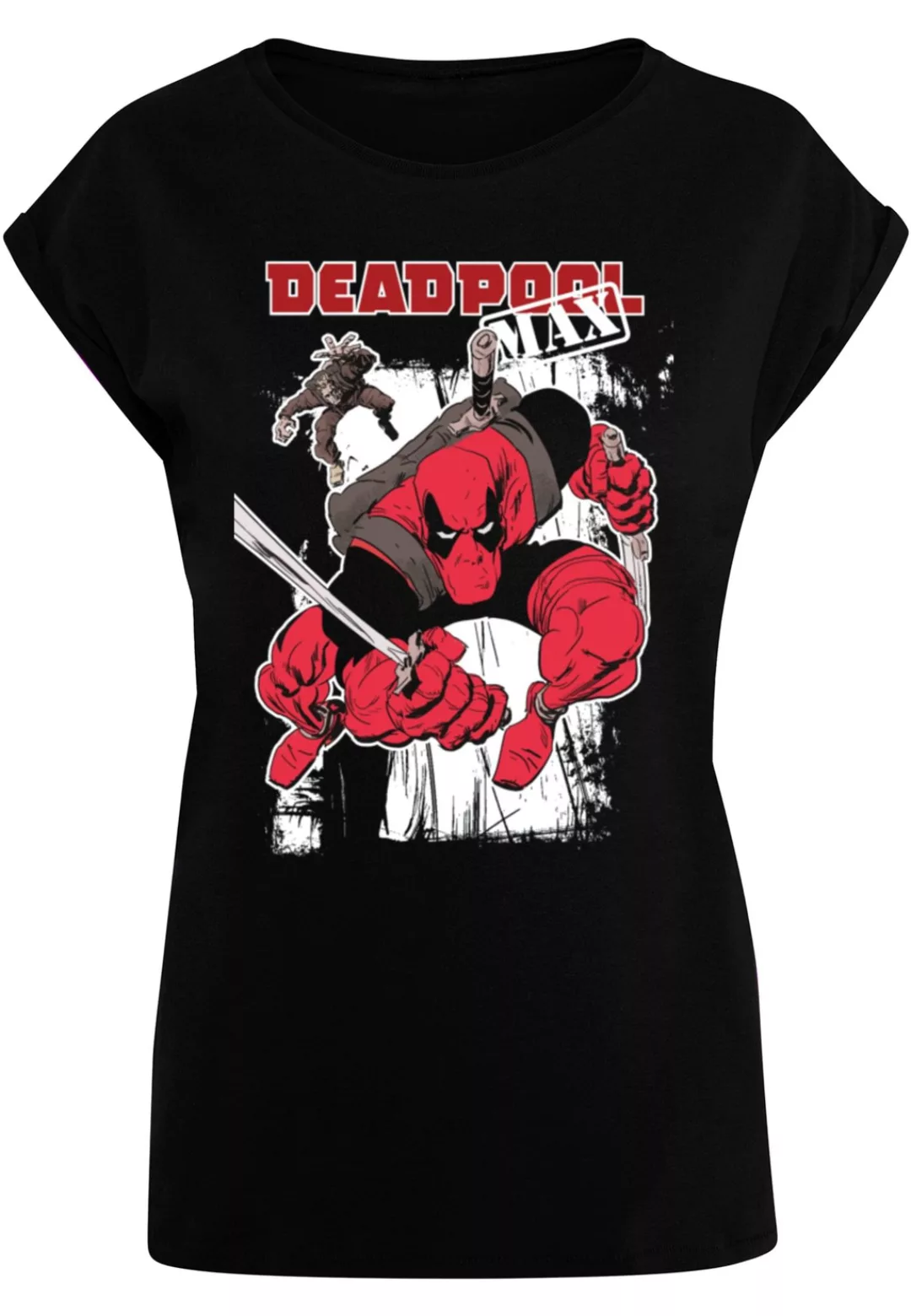 ABSOLUTE CULT T-Shirt "ABSOLUTE CULT Damen Ladies Deadpool - Max T-Shirt" günstig online kaufen