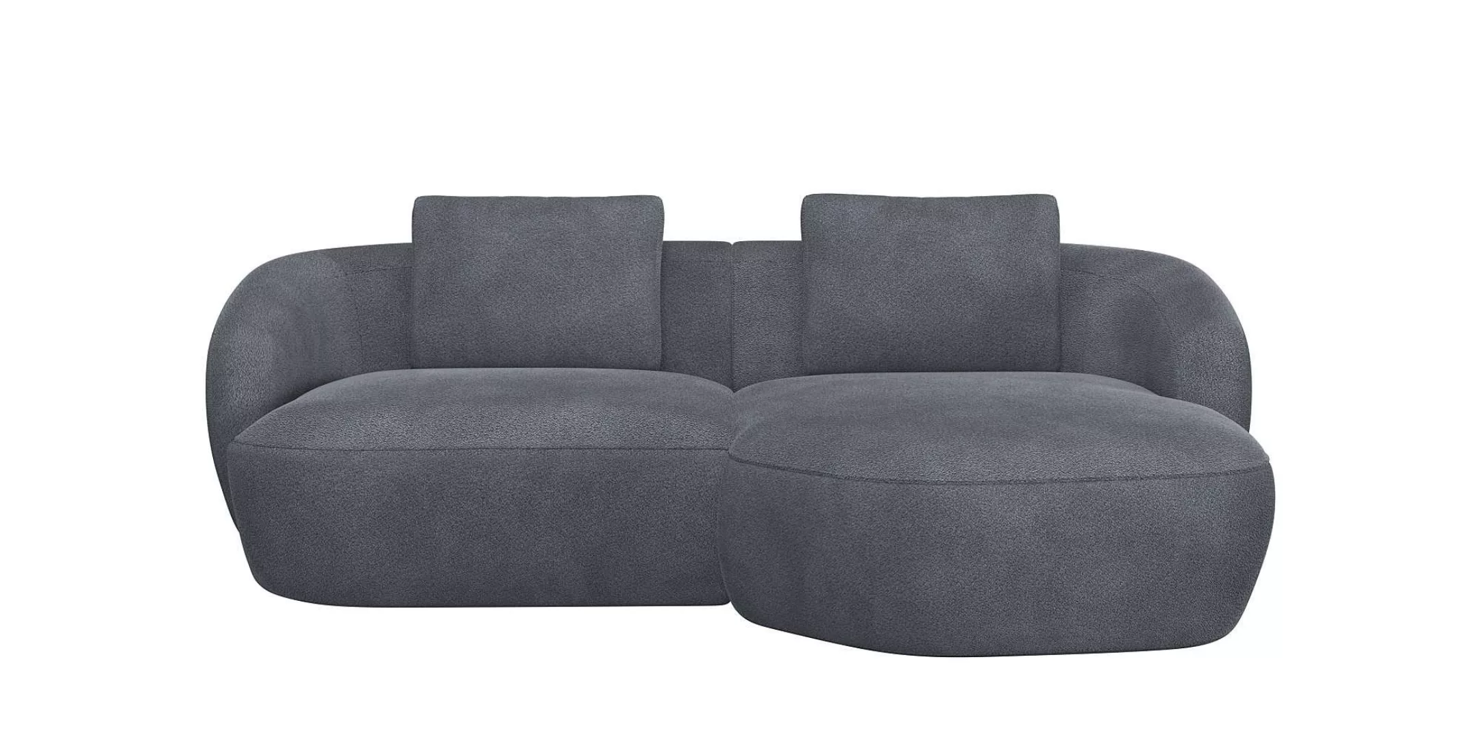 FLEXLUX Wohnlandschaft »Torino, rund, L-Form, Sofa-Ecke mit Recamiere, Long günstig online kaufen