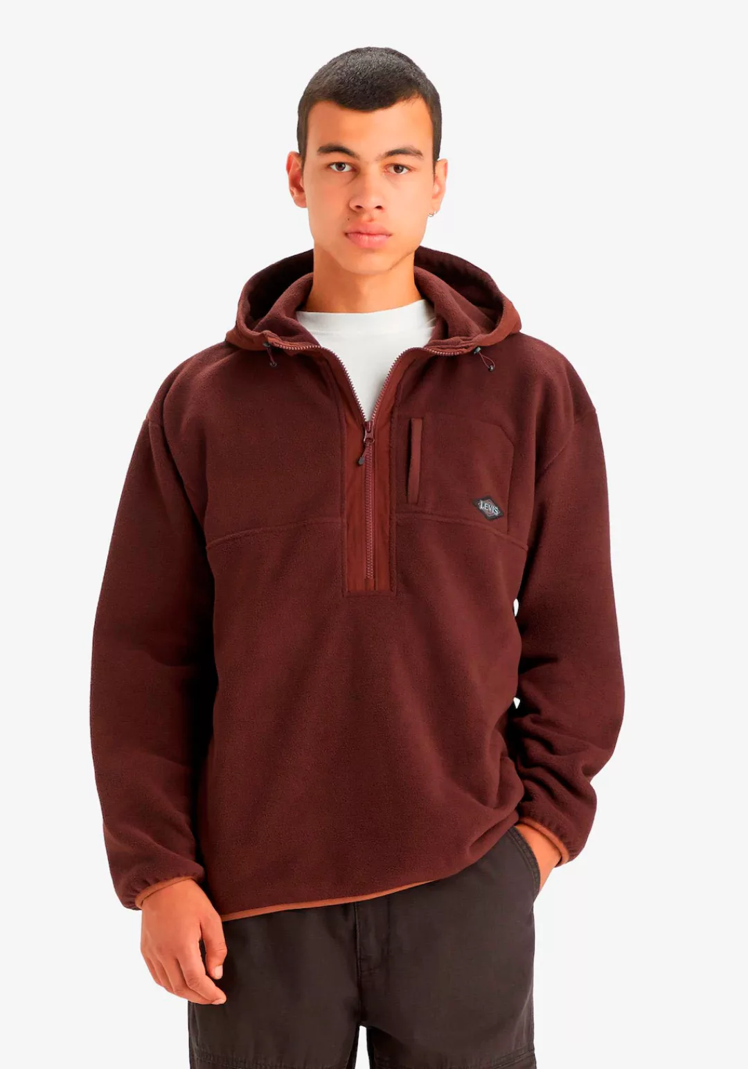 Levi's® Kapuzensweatshirt ORBIT HALF ZIP BLUES günstig online kaufen