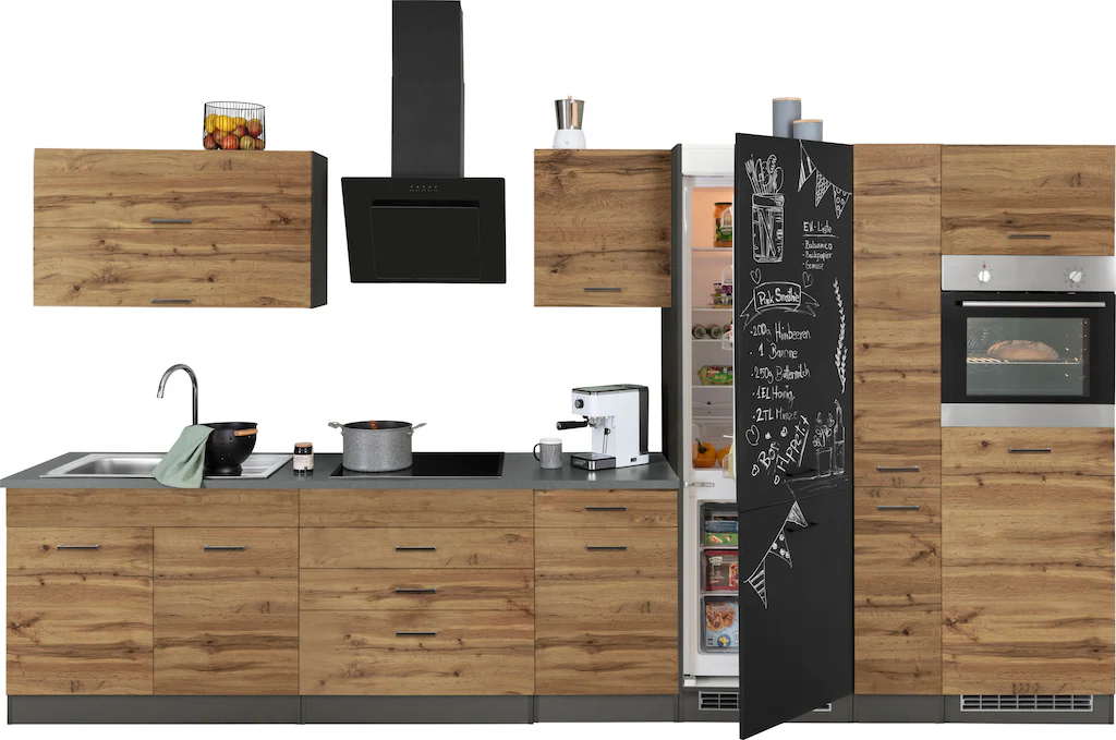 KOCHSTATION Küchenzeile "KS-Trier", ohne E-Geräte, Breite 380 cm günstig online kaufen