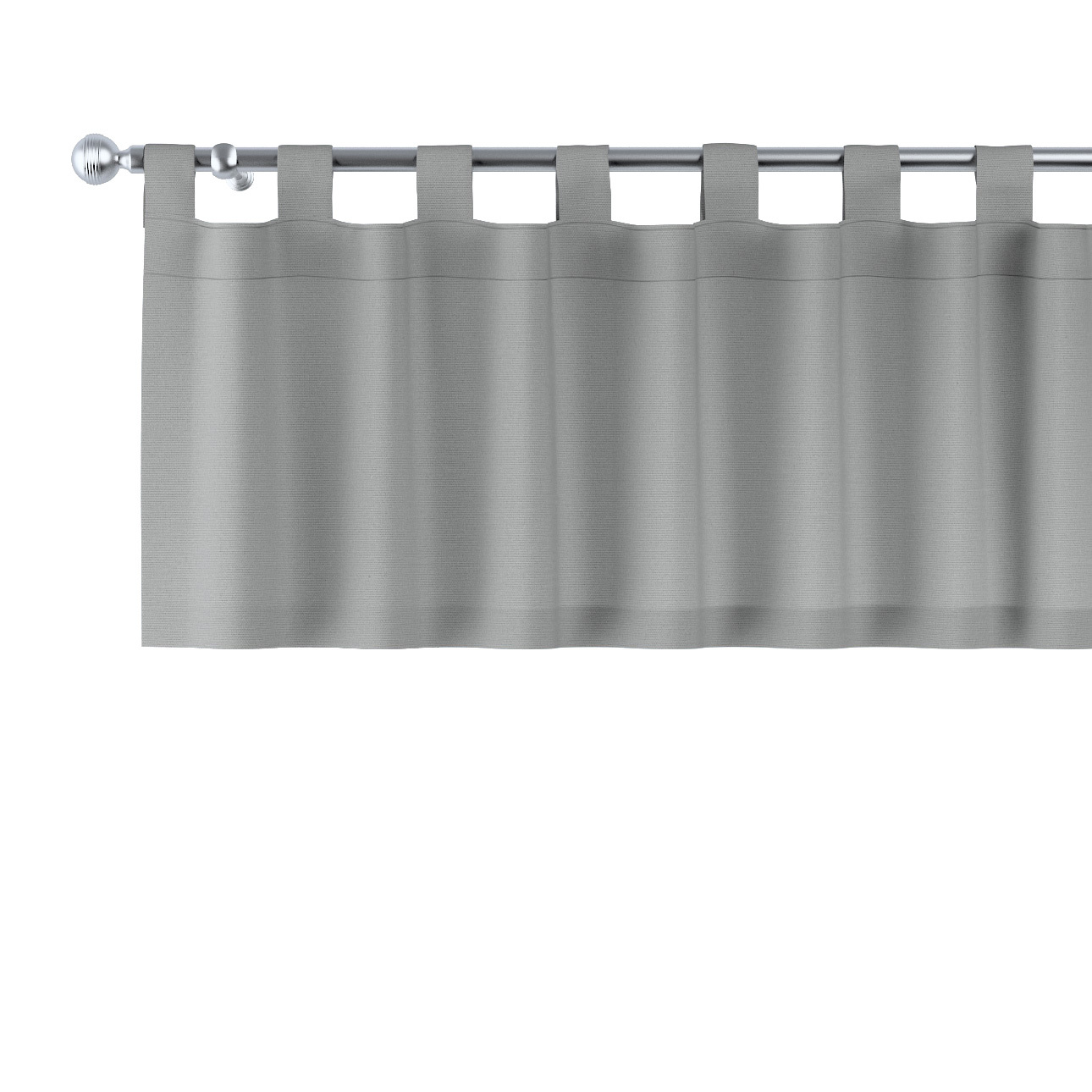 Kurzgardine mit Schlaufen, grau, 390 x 40 cm, Loneta (133-24) günstig online kaufen