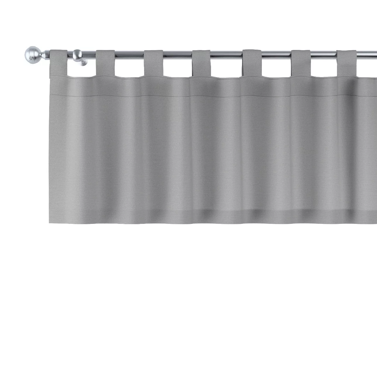 Kurzgardine mit Schlaufen, grau, 130 x 40 cm, Loneta (133-24) günstig online kaufen