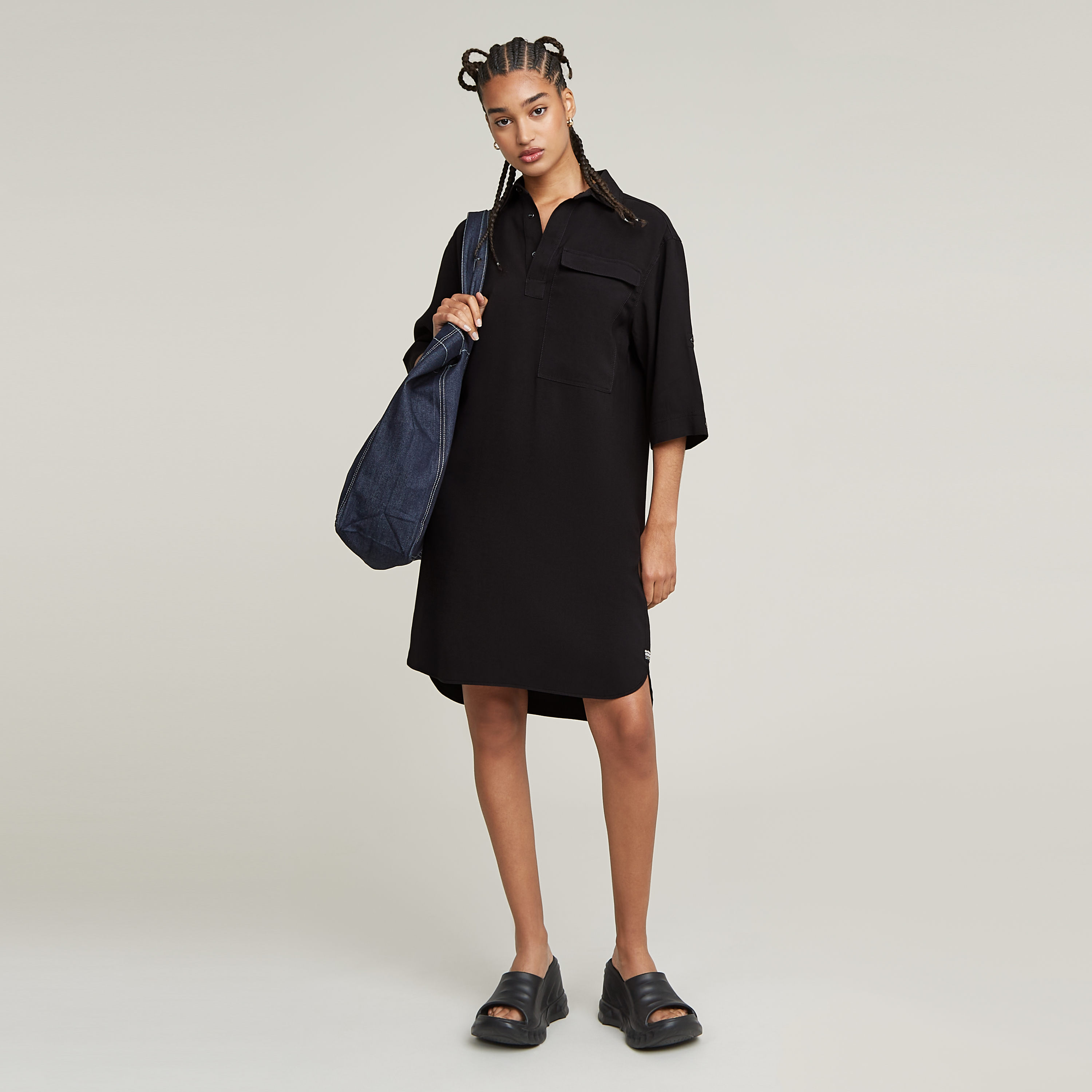 G-STAR Shirtkleid "Shirt Dress", mit krempelbaren Ärmeln günstig online kaufen