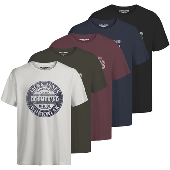 Jack & Jones  T-Shirt T-Shirt Jeans Kurzarmshirt 5er pack günstig online kaufen