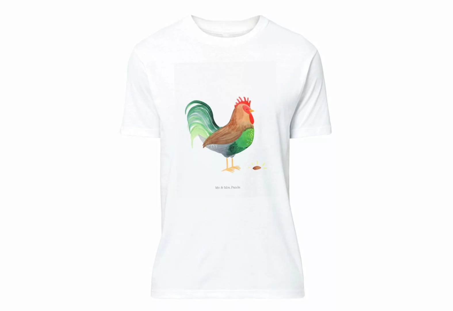 Mr. & Mrs. Panda T-Shirt Hahn mit Korn - Weiß - Geschenk, T-Shirt, Bauernho günstig online kaufen
