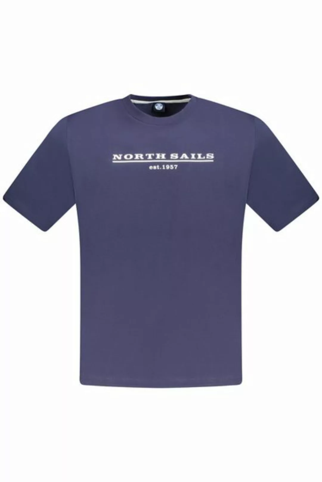 North Sails T-Shirt Herren T-Shirt Blau: Kurzarm, Rundhals mit Print günstig online kaufen