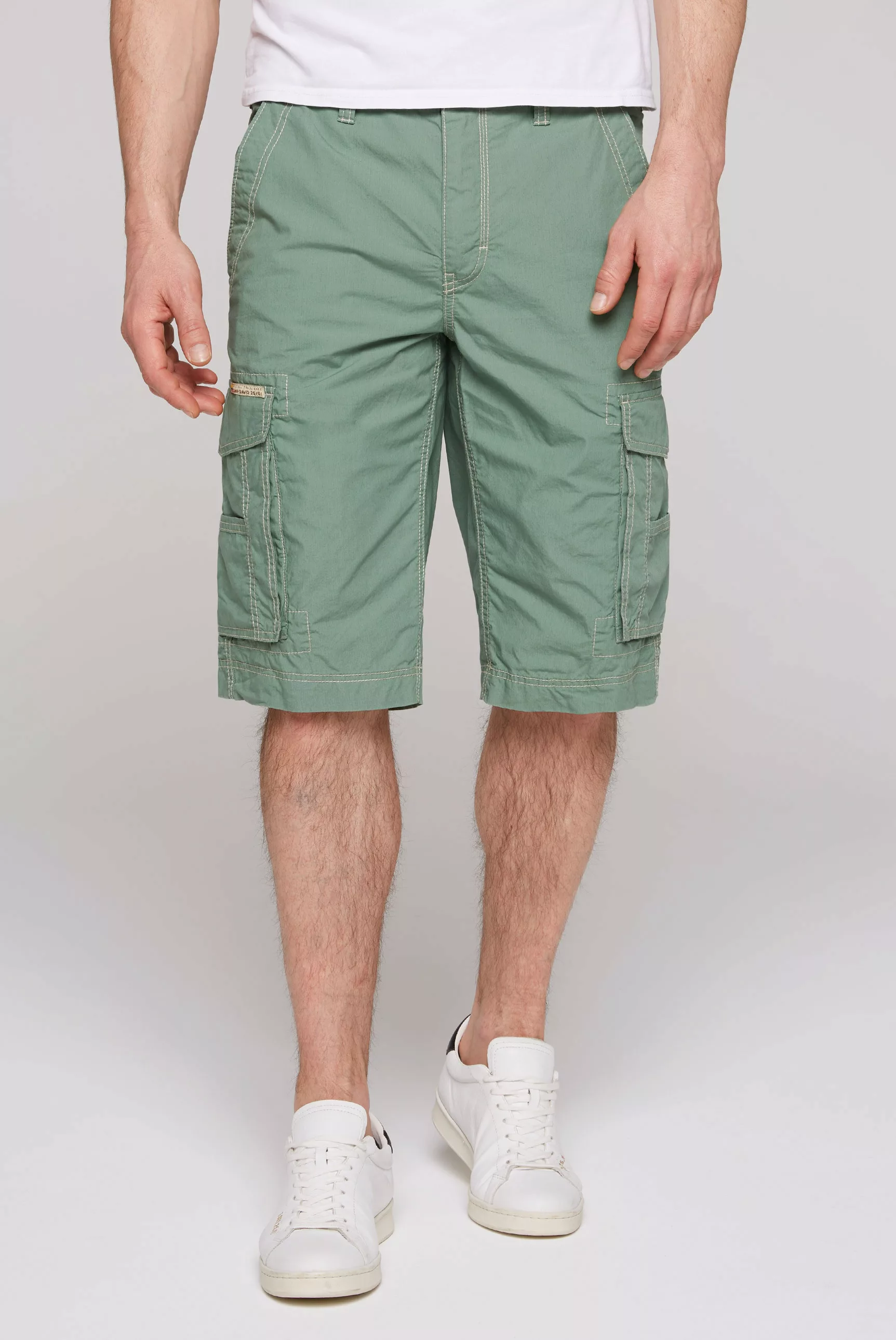 CAMP DAVID Cargoshorts mit Markenlabel an den Taschen günstig online kaufen