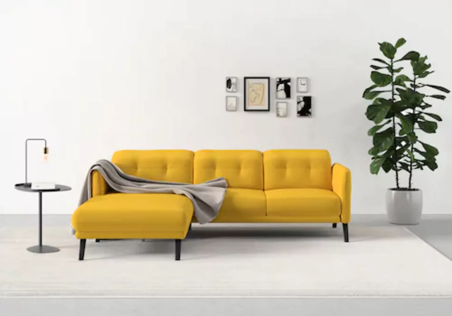 sit&more Ecksofa "Scandia L-Form", Wahlweise mit Kopfteilverstellung und Ar günstig online kaufen