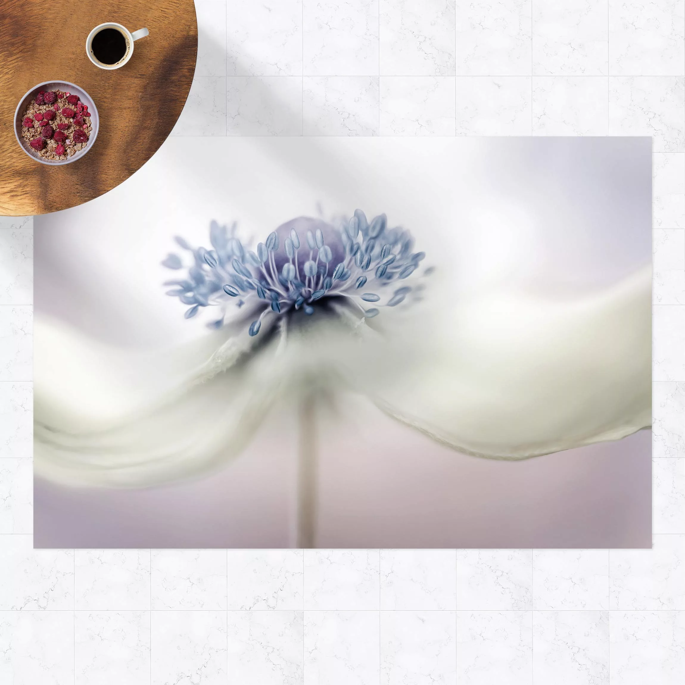 Vinyl-Teppich Anemone in Violett günstig online kaufen