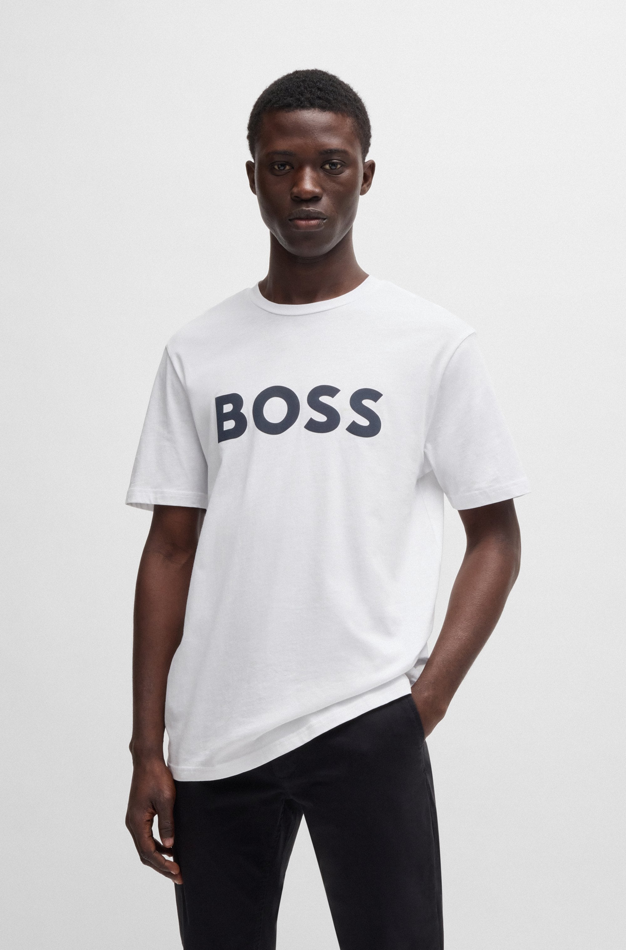 BOSS ORANGE T-Shirt "Thinking", mit großem BOSS Druck auf der Brust günstig online kaufen