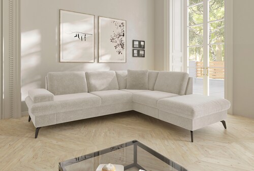 sit&more Ecksofa »Morris Jubi L-Form«, inkl. Armteilfunktion und 1 Zierkiss günstig online kaufen