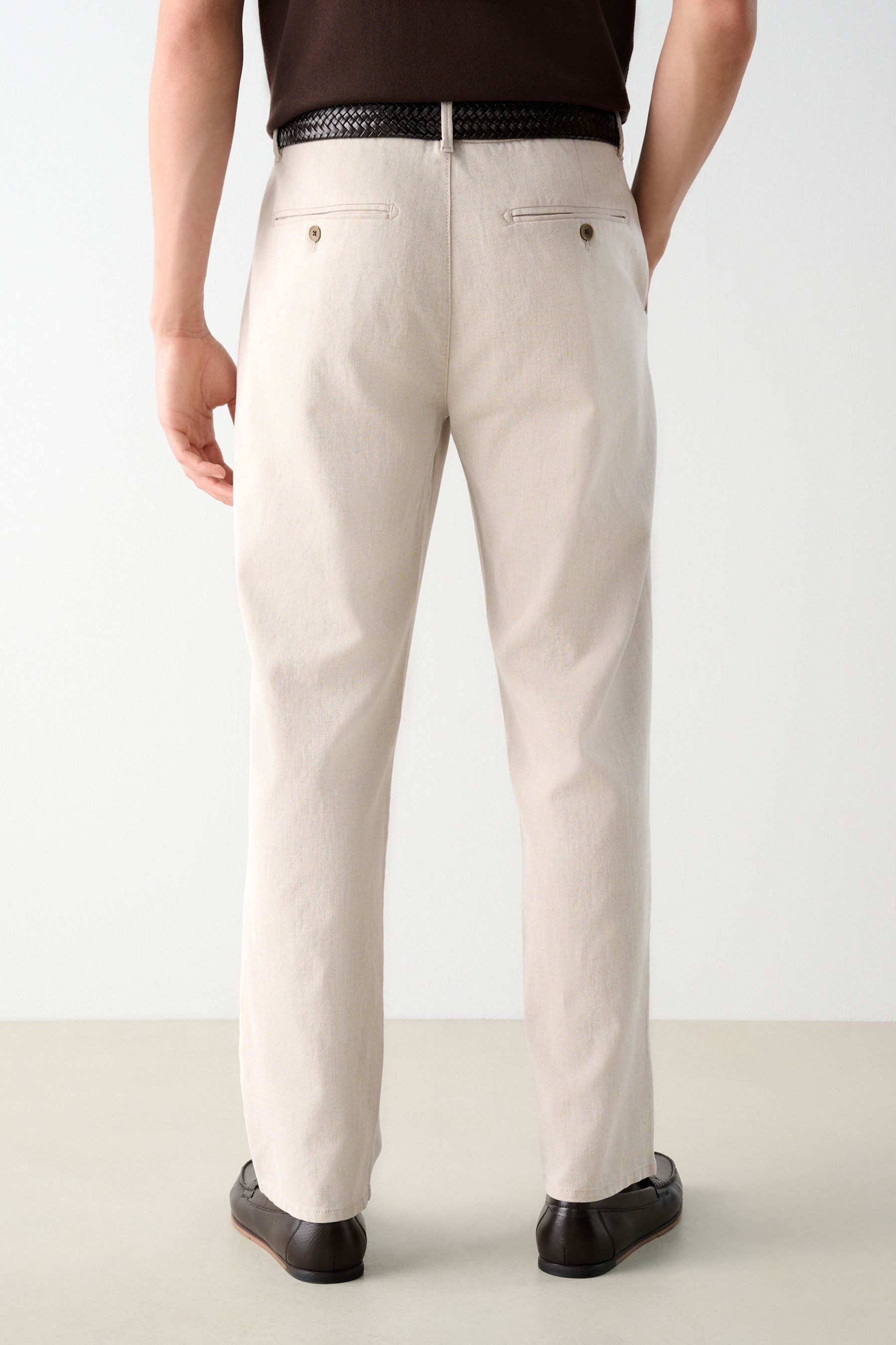 Next Leinenhose Hose mit Gürtel aus günstig online kaufen