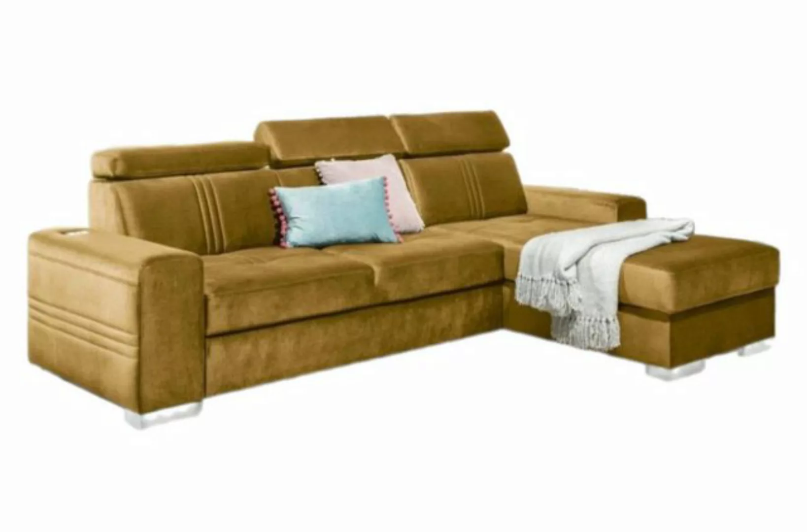 Luxusbetten24 Schlafsofa Designer Sofa Leandro Mini, mit USB, Schlaf- und K günstig online kaufen