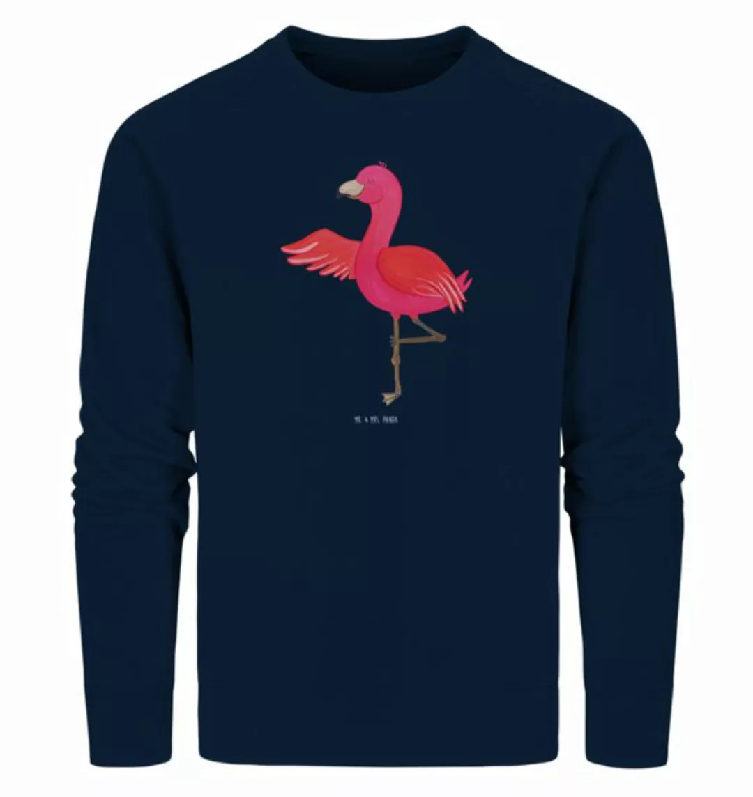 Mr. & Mrs. Panda Longpullover Größe XL Flamingo Yoga - French Navy - Gesche günstig online kaufen