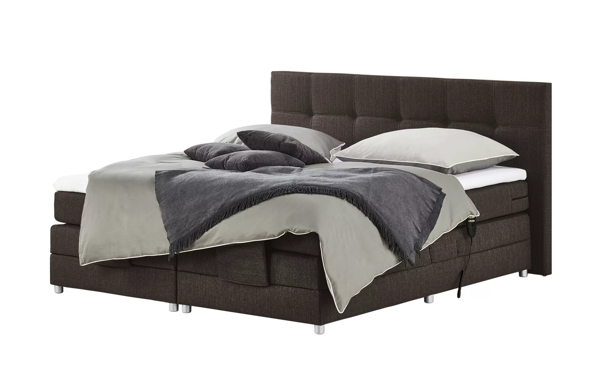 uno Motor-Boxspringbett   Manolo ¦ braun ¦ Maße (cm): B: 202 H: 112 Betten günstig online kaufen