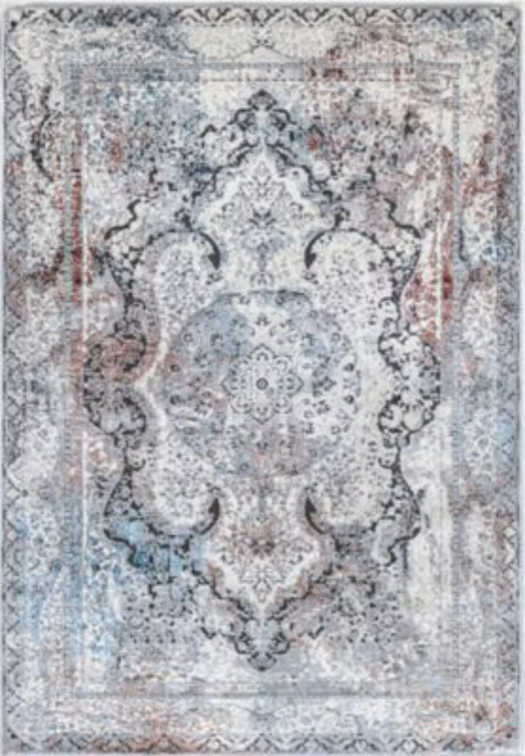 Carpetilla Designteppich Harmony Kurzflor Orientalisch grau Gr. 120 x 170 günstig online kaufen