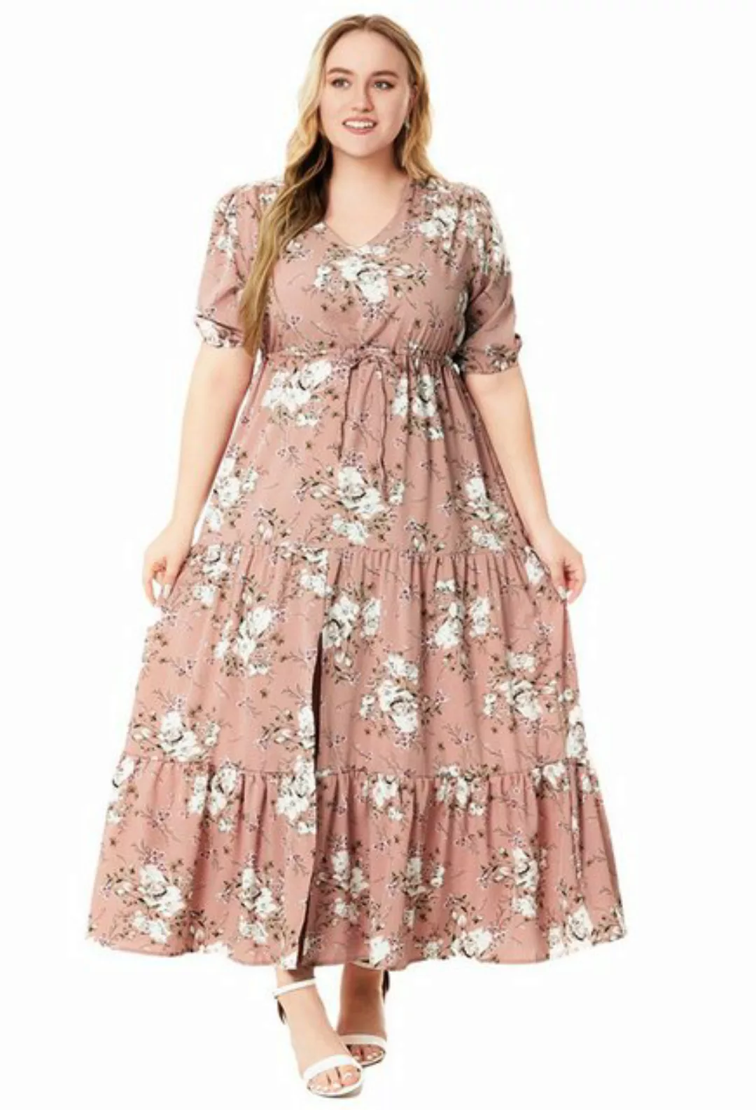 MIMIOO Maxikleid Lockeres Sommerkleid für Damen Bequeme Kleidung für vollbu günstig online kaufen