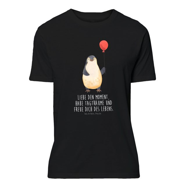 Mr. & Mrs. Panda T-Shirt Pinguin Luftballon - Schwarz - Geschenk, Lustiges günstig online kaufen