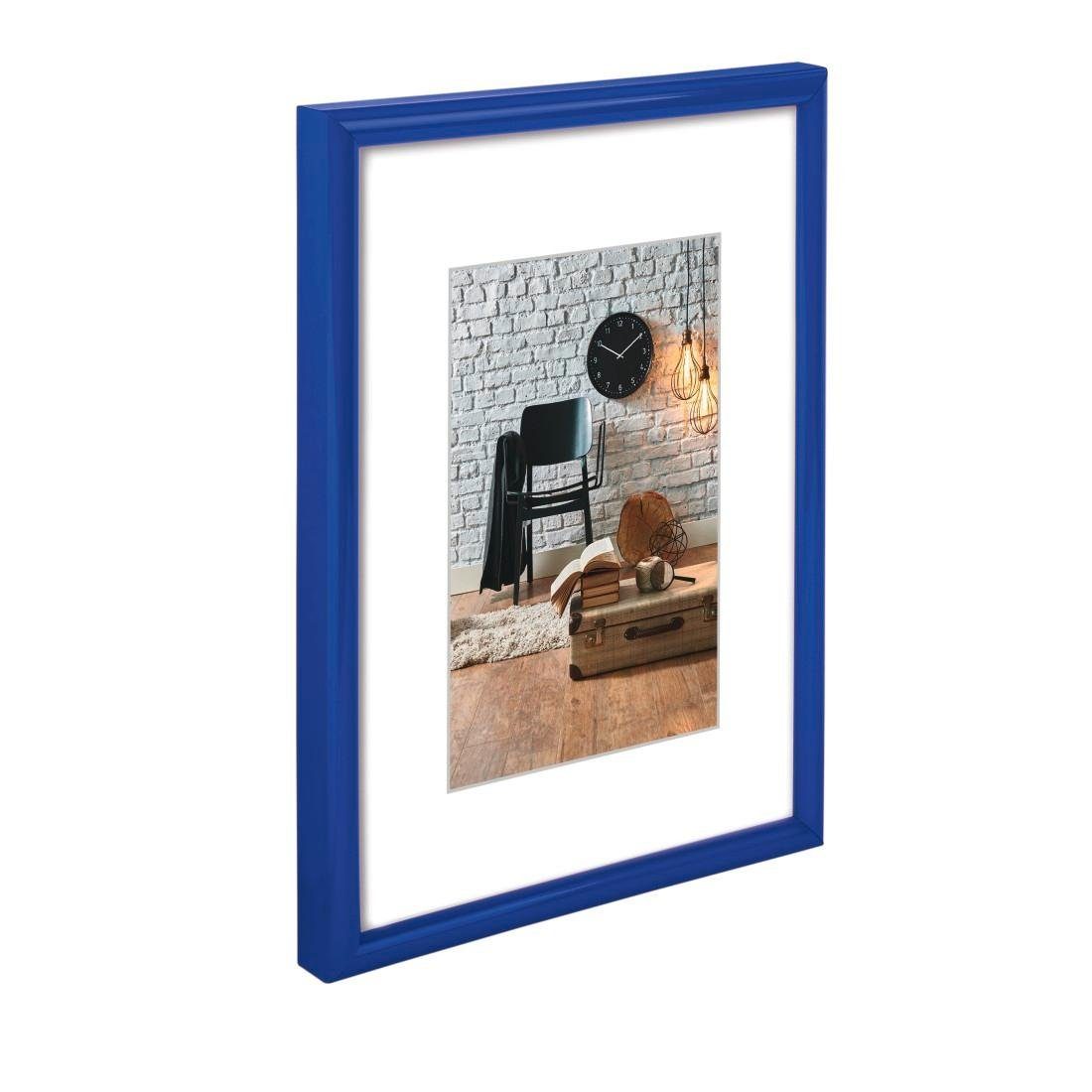 Hama Bilderrahmen Kunststoffrahmen Sevilla, Blau, Polystyrol, günstig online kaufen