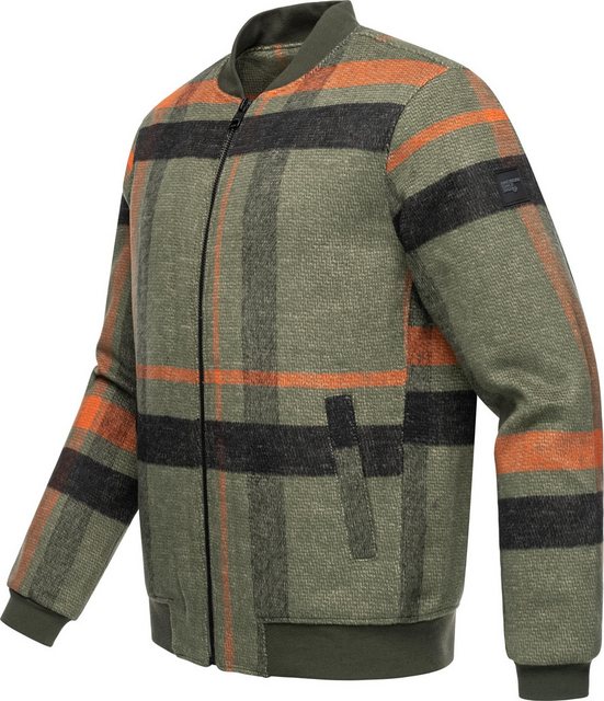 Ragwear Outdoorjacke Merrbo Check Warme Herren Übergangsjacke mit Rippkrage günstig online kaufen