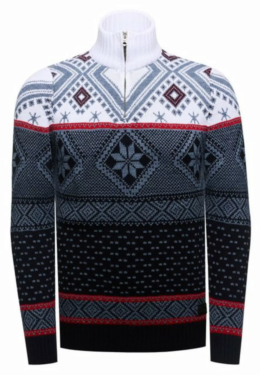 Rusty Neal Strickpullover mit winterlichem Muster günstig online kaufen