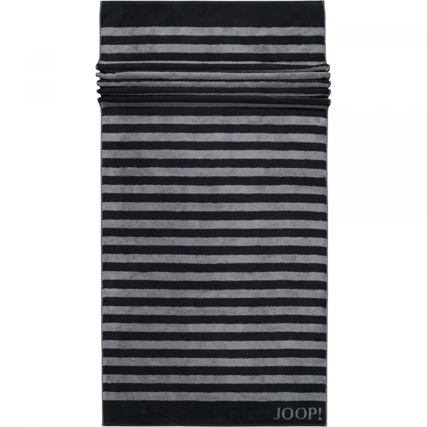 JOOP! Classic - Stripes 1610 - Farbe: Schwarz - 90 - Saunatuch 80x200 cm günstig online kaufen