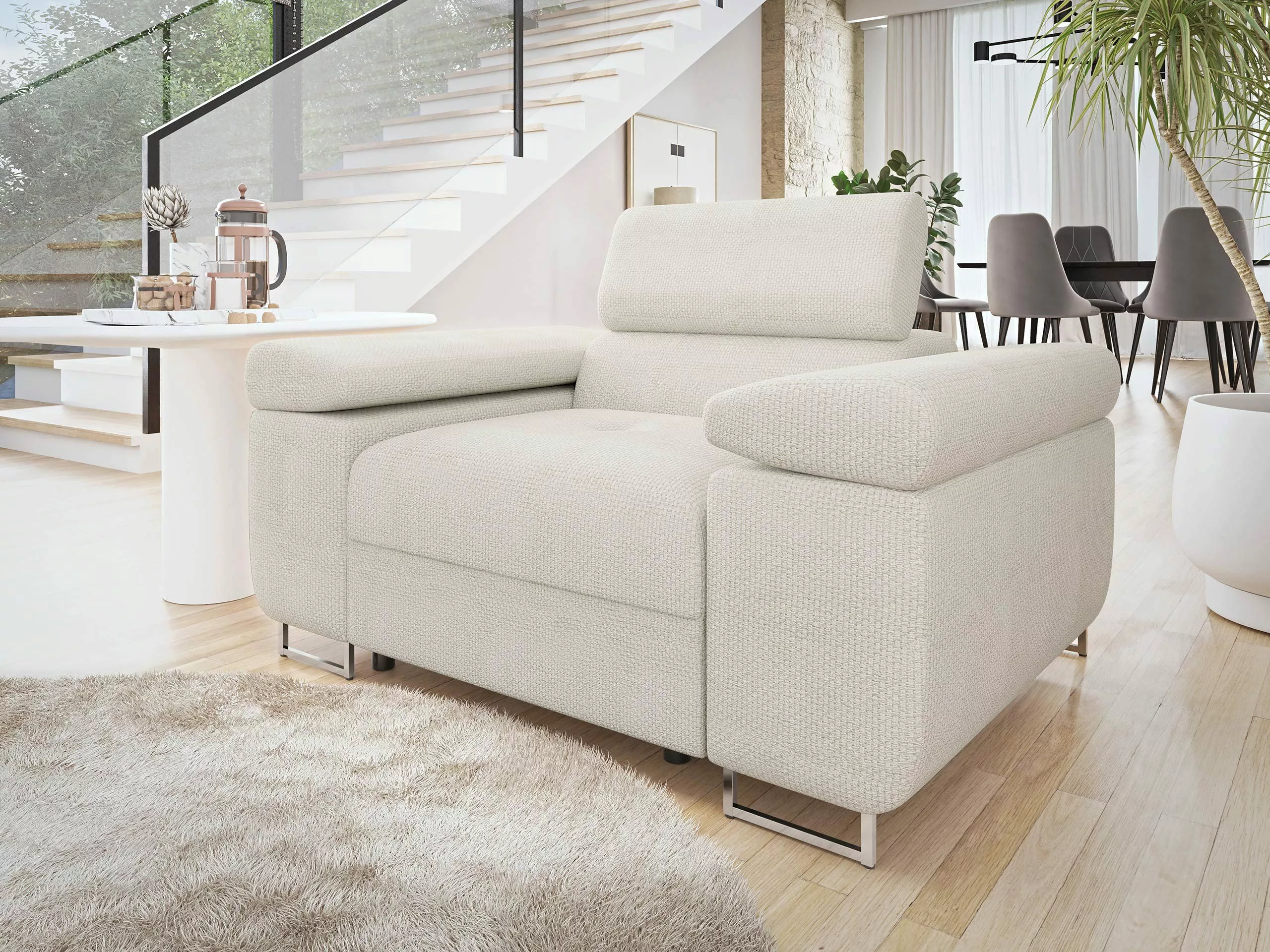 MIRJAN24 Sessel Torezio, Einstellbare Kopfstützen, 134x102x70-90 günstig online kaufen