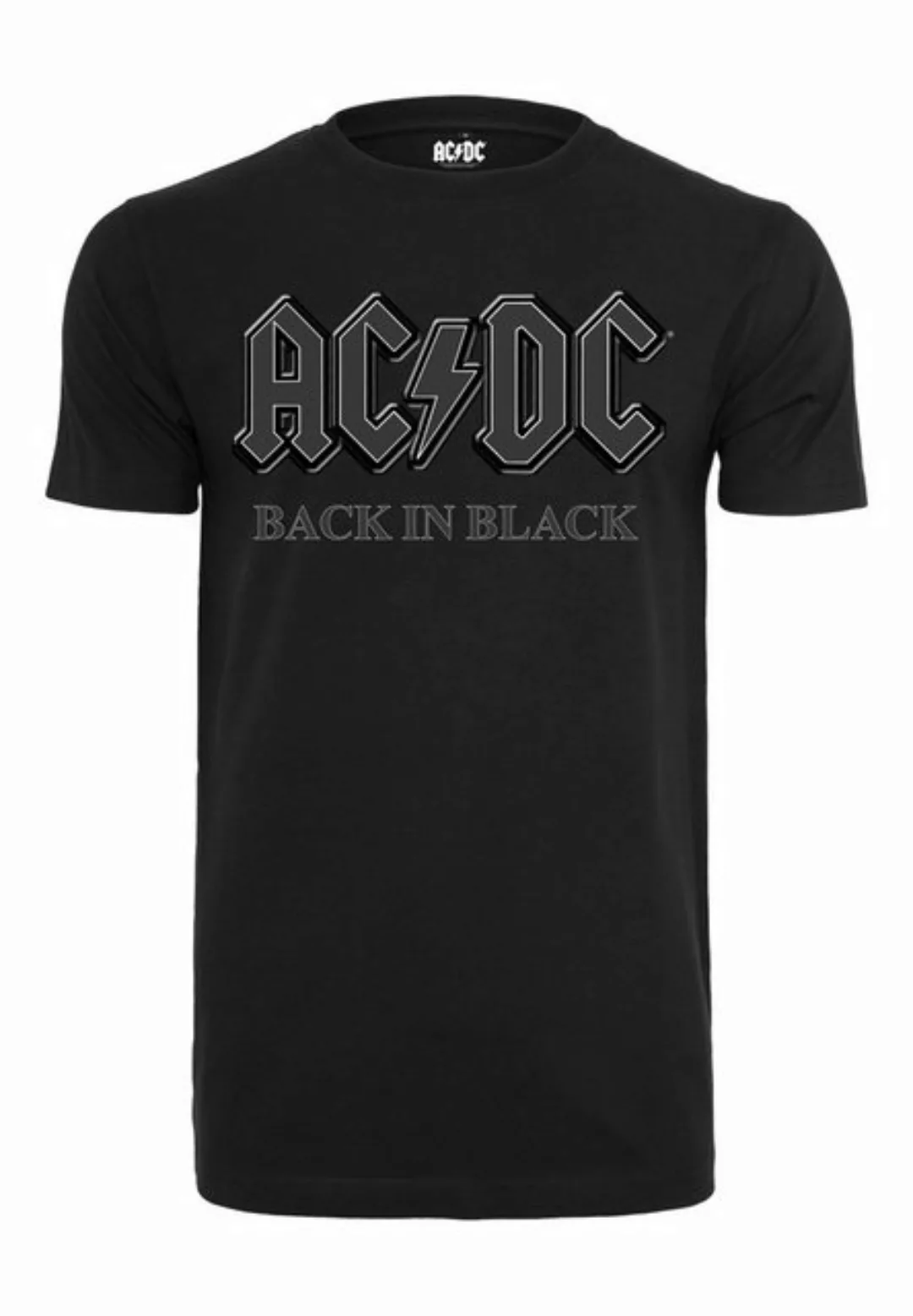 Merchcode T-Shirt acdc Back In Black Tee white - 5XL T-Shirt. Return SOLELY günstig online kaufen