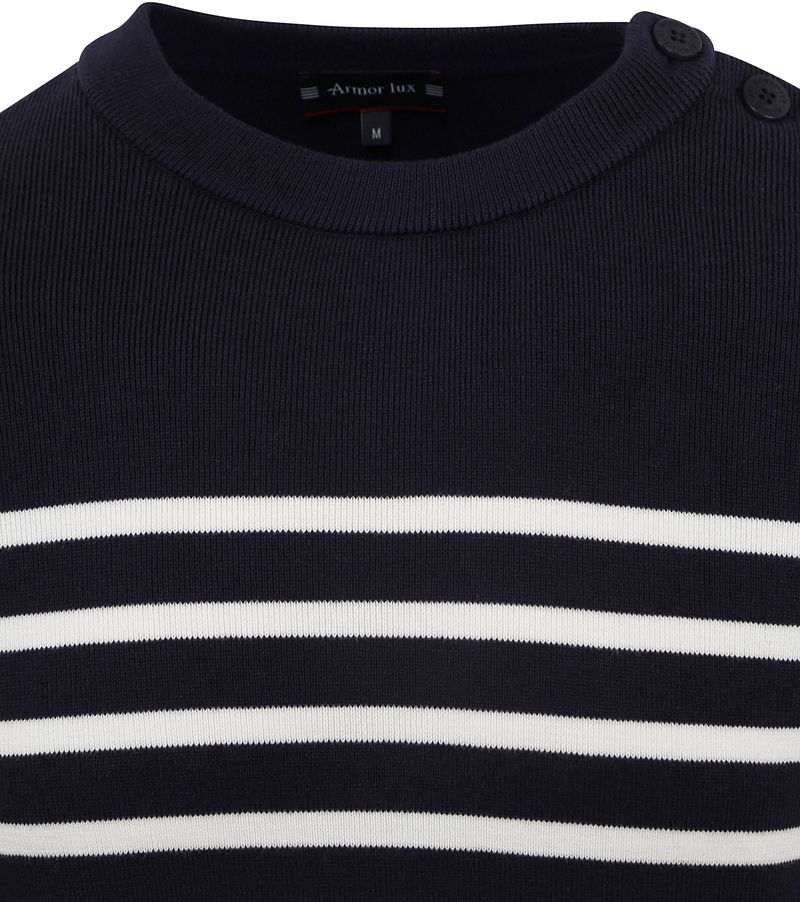 Armor-Lux Groix Pullover Streifen Navy - Größe M günstig online kaufen