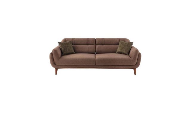 JVmoebel 3-Sitzer Brauner Polster Dreisitzer 3-Sitzer Wohnzimmer Sofas Exkl günstig online kaufen