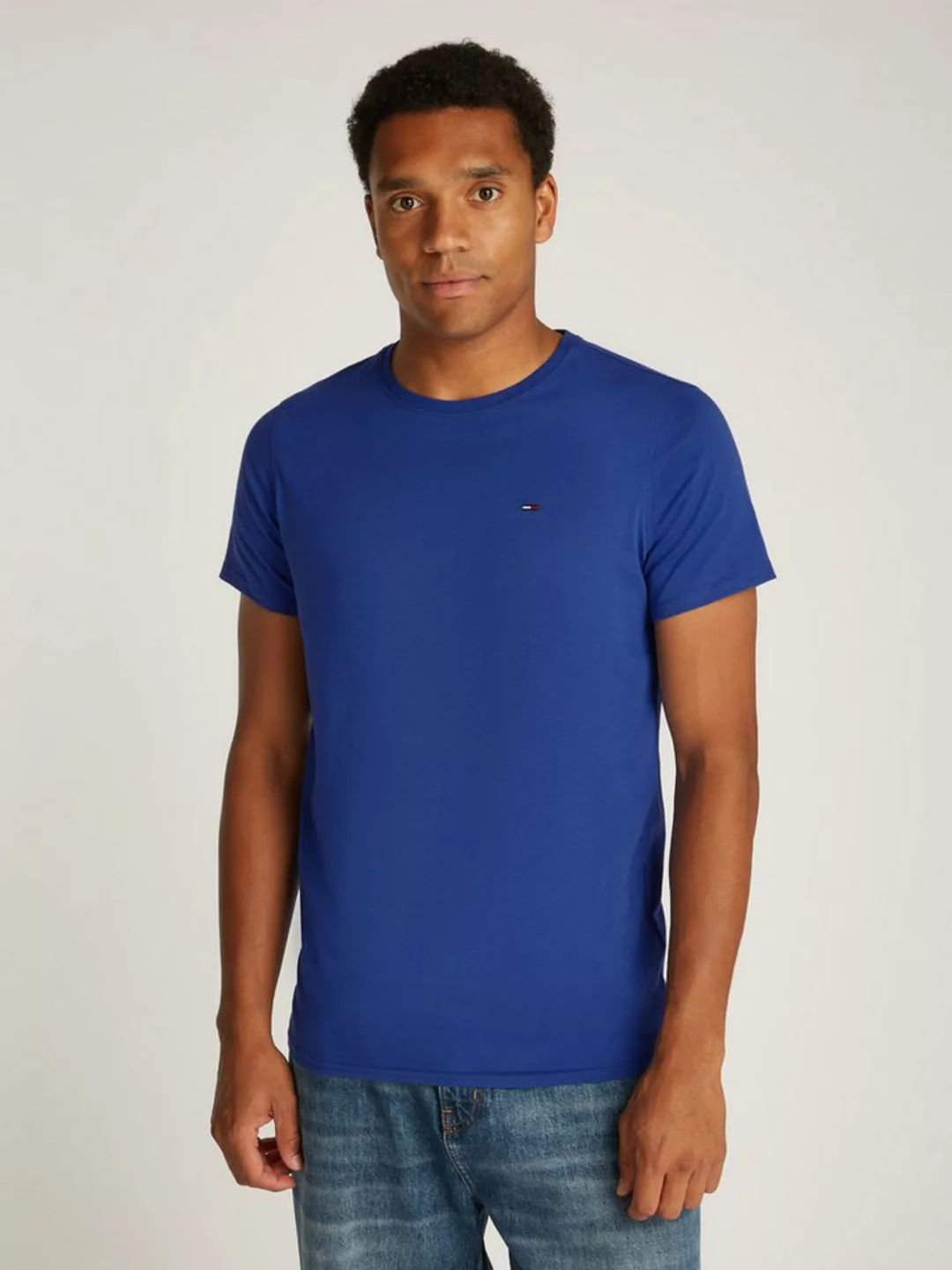 Tommy Jeans T-Shirt TJM ESSENTIAL SOLID TEE Regular Fit mit Rundhalsausschn günstig online kaufen