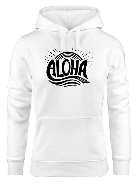 Neverless Hoodie Hoodie Damen Aloha Wellen Surfing Sommer Kapuzen-Pullover günstig online kaufen