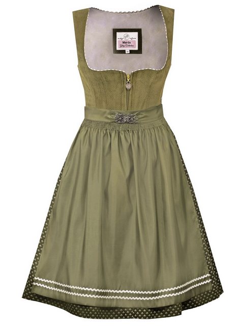 MarJo Trachtenkleid Midi Dirndl 2tlg. 65cm GAUTING farn günstig online kaufen